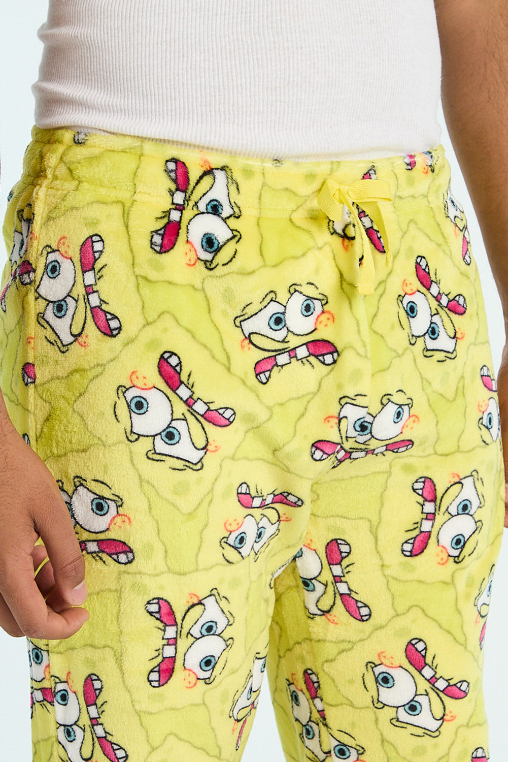 Pantalon de pyjama en peluche Bob l'éponge homme Pantalon de pyjama en peluche Bob l'éponge homme