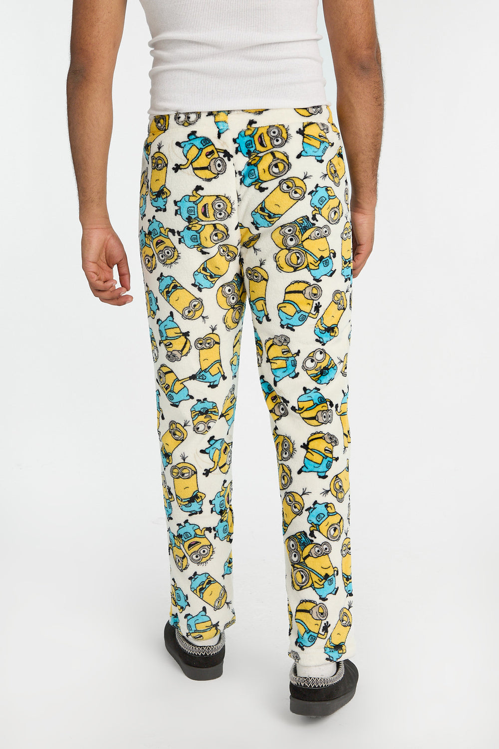 Mens Minions Plush Pajama Pant Mens Minions Plush Pajama Pant