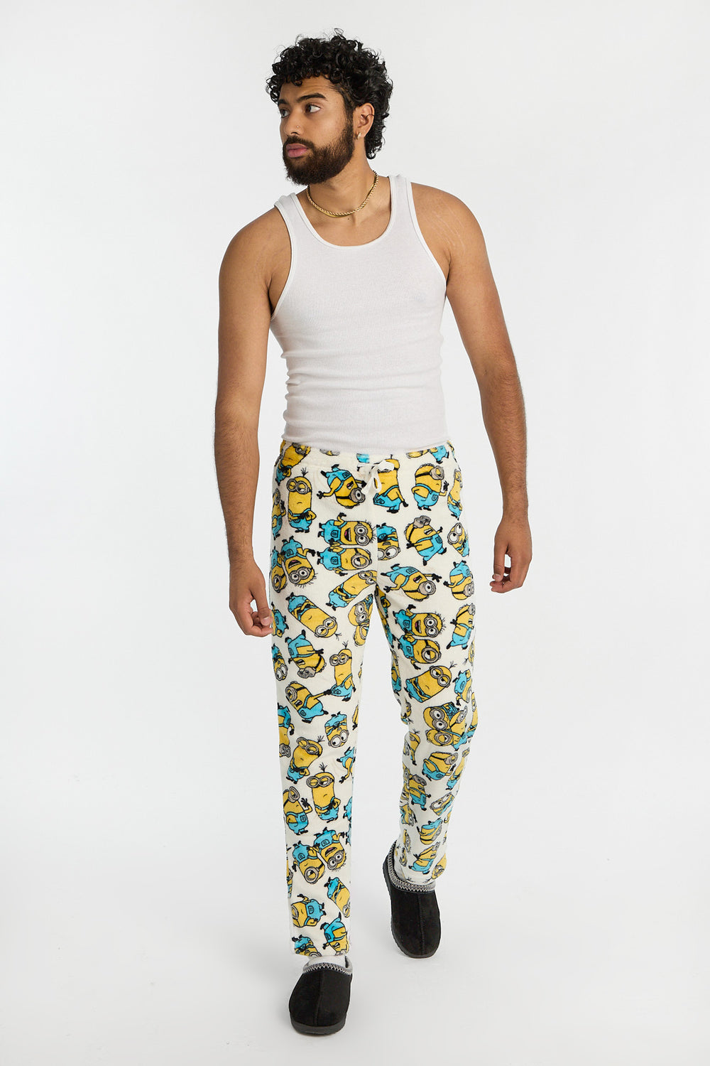 Pantalon de pyjama en peluche Minions homme Pantalon de pyjama en peluche Minions homme