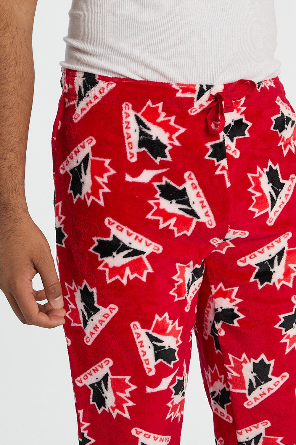 Mens Team Canada Hockey Plush Pajama Pant Mens Team Canada Hockey Plush Pajama Pant