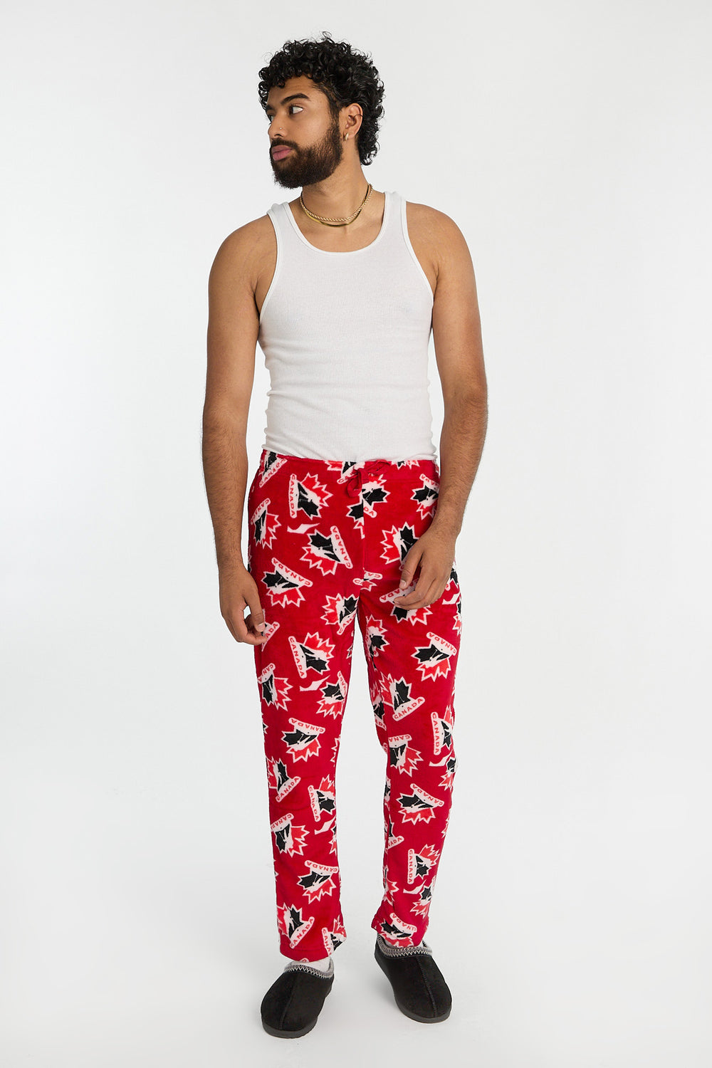 Pantalon de pyjama en peluche Team Canada Hockey homme Pantalon de pyjama en peluche Team Canada Hockey homme - West49
