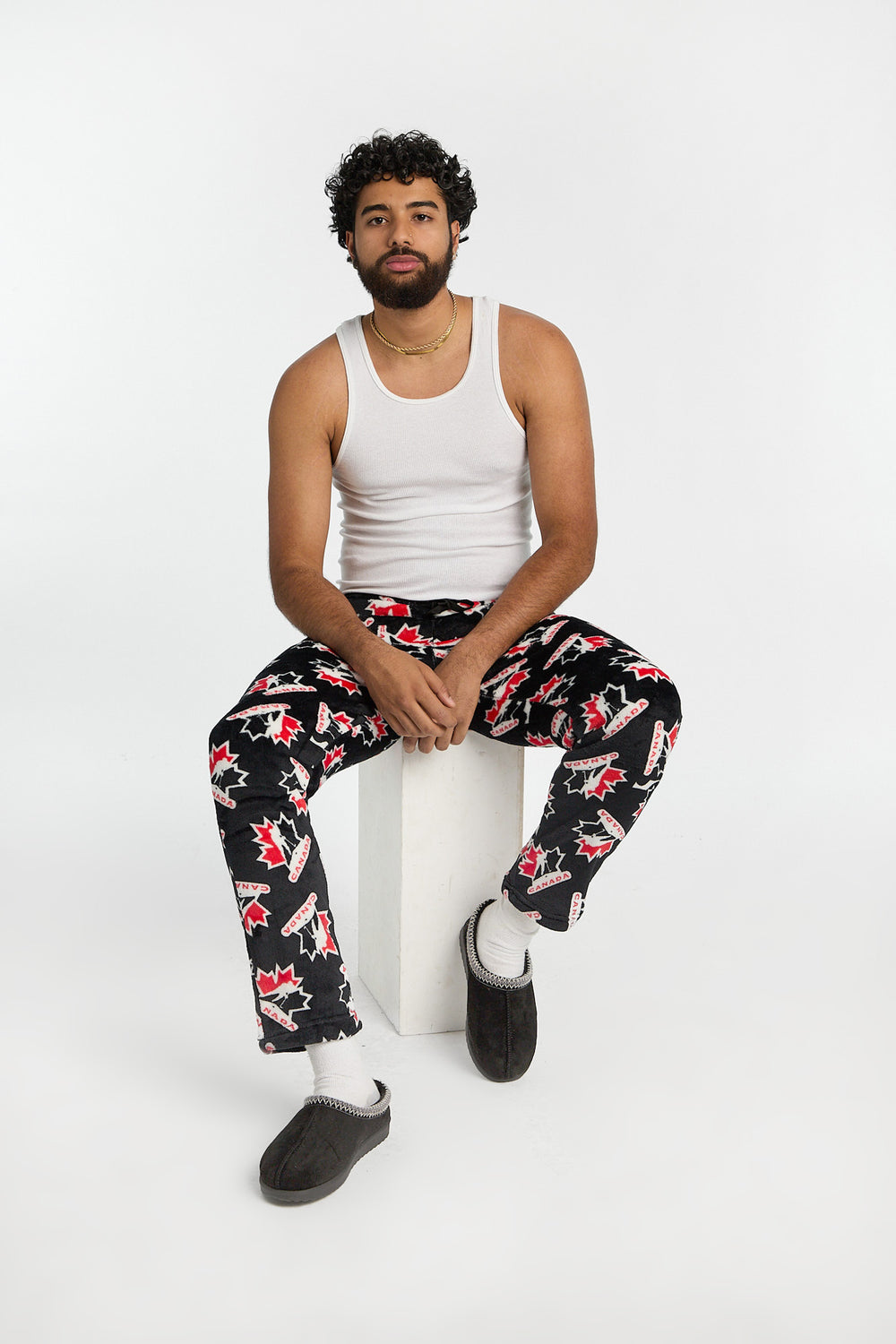 Pantalon de pyjama en peluche Team Canada Hockey homme Pantalon de pyjama en peluche Team Canada Hockey homme