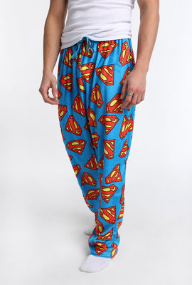 Pantalon pyjama en molleton soyeux imprimé Superman