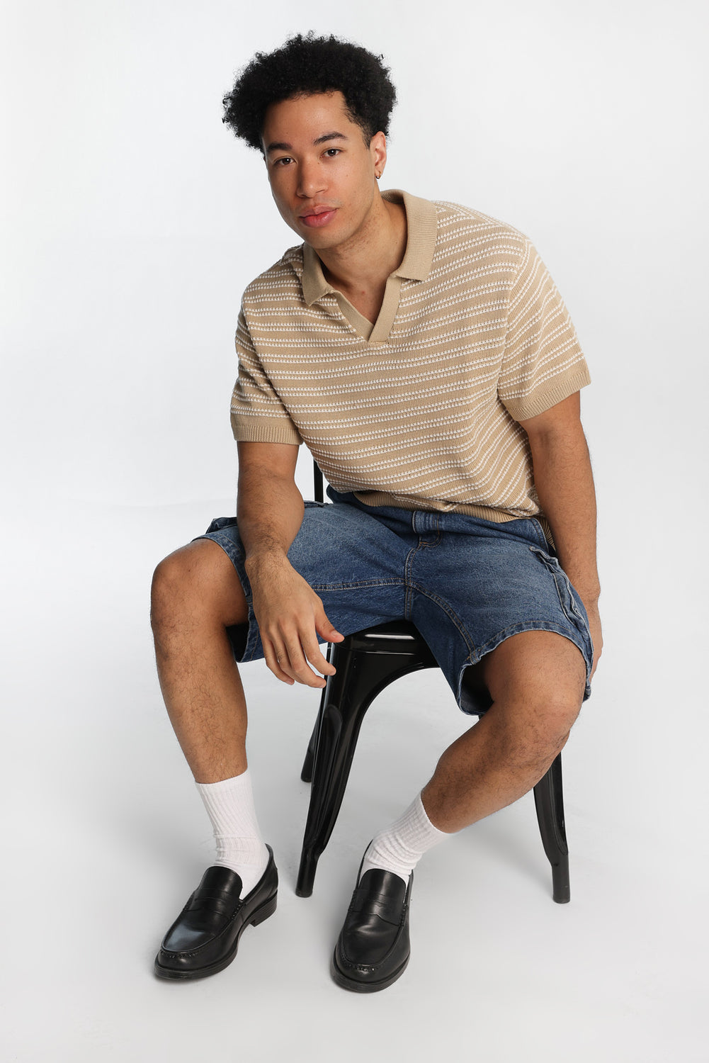 AERO Striped Sweater Polo AERO Striped Sweater Polo