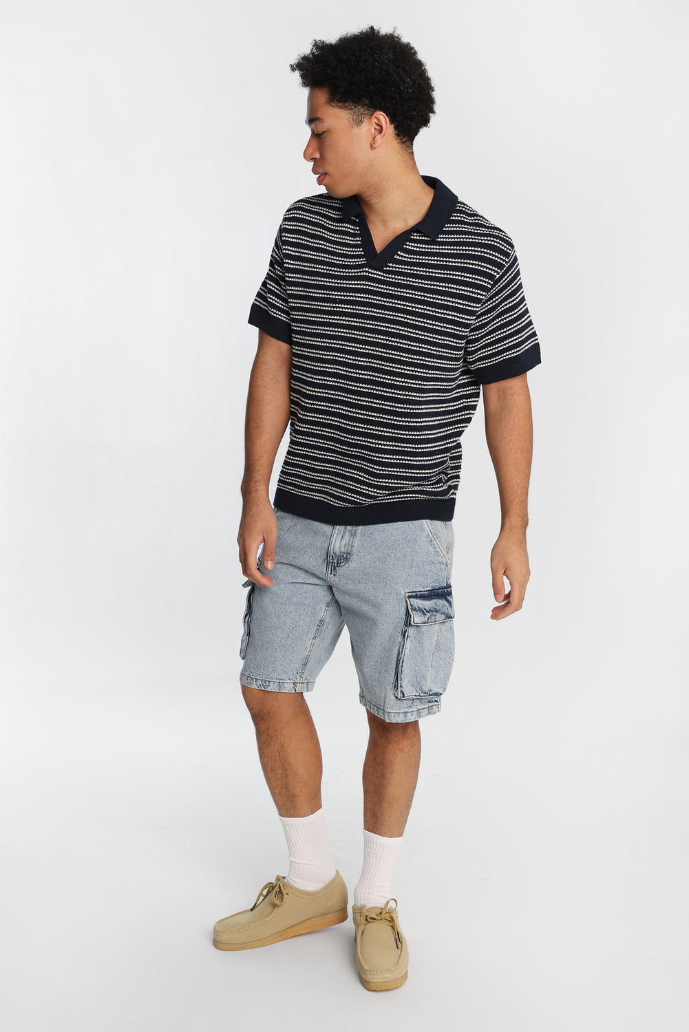 AERO Striped Sweater Polo AERO Striped Sweater Polo