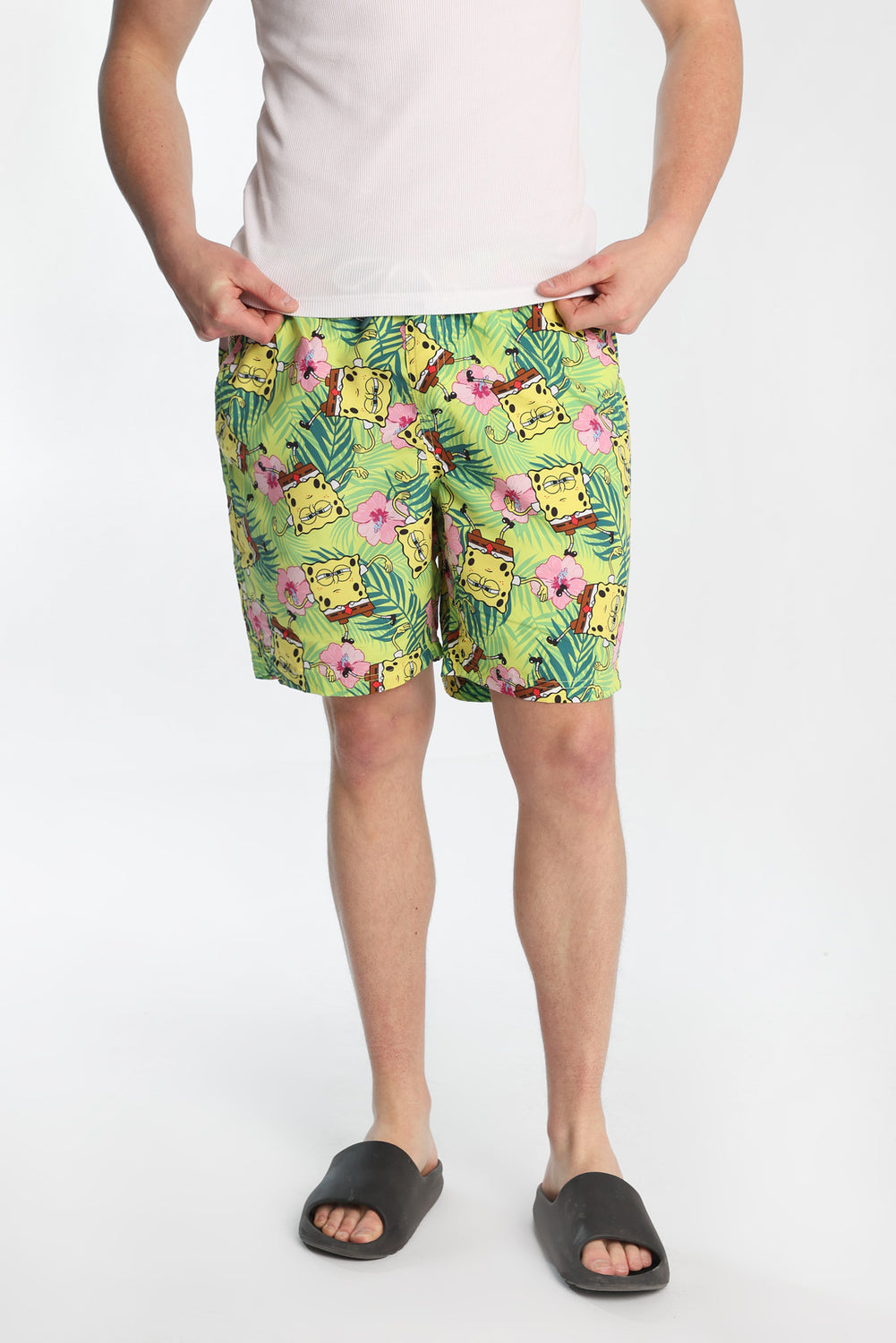 Short de bain floral Bob l'éponge 7