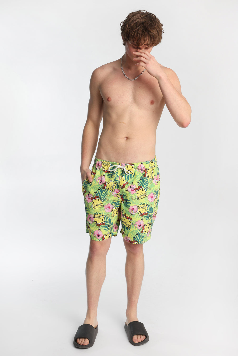 SpongeBob Floral Swim Shorts 7