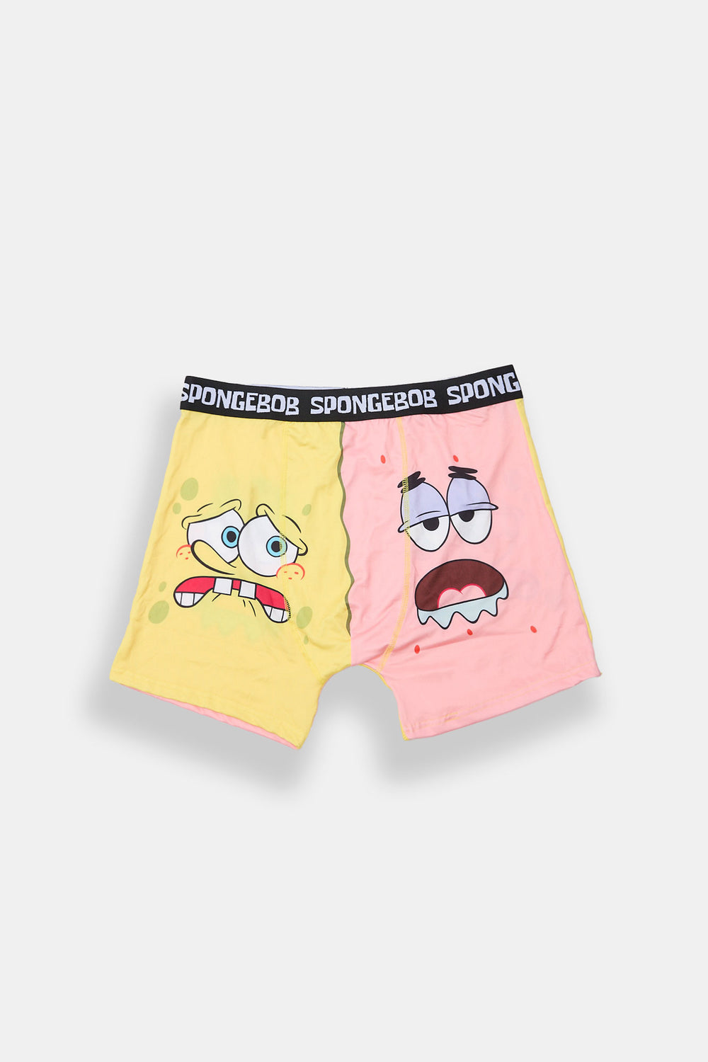 Caleçon boxeur moitié-moitié SpongeBob et Patrick Caleçon boxeur moitié-moitié SpongeBob et Patrick