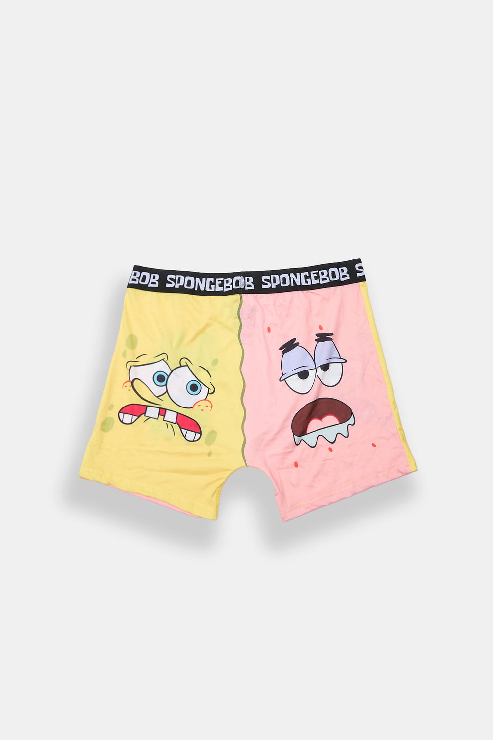 SpongeBob & Patrick Half & Half Printed Boxer Briefs SpongeBob & Patrick Half & Half Printed Boxer Briefs