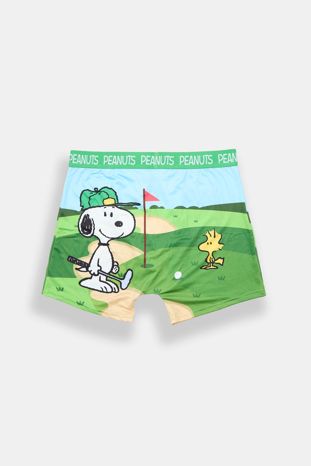 Caleçon boxeur imprimé golf Snoopy et Woodstock Caleçon boxeur imprimé golf Snoopy et Woodstock