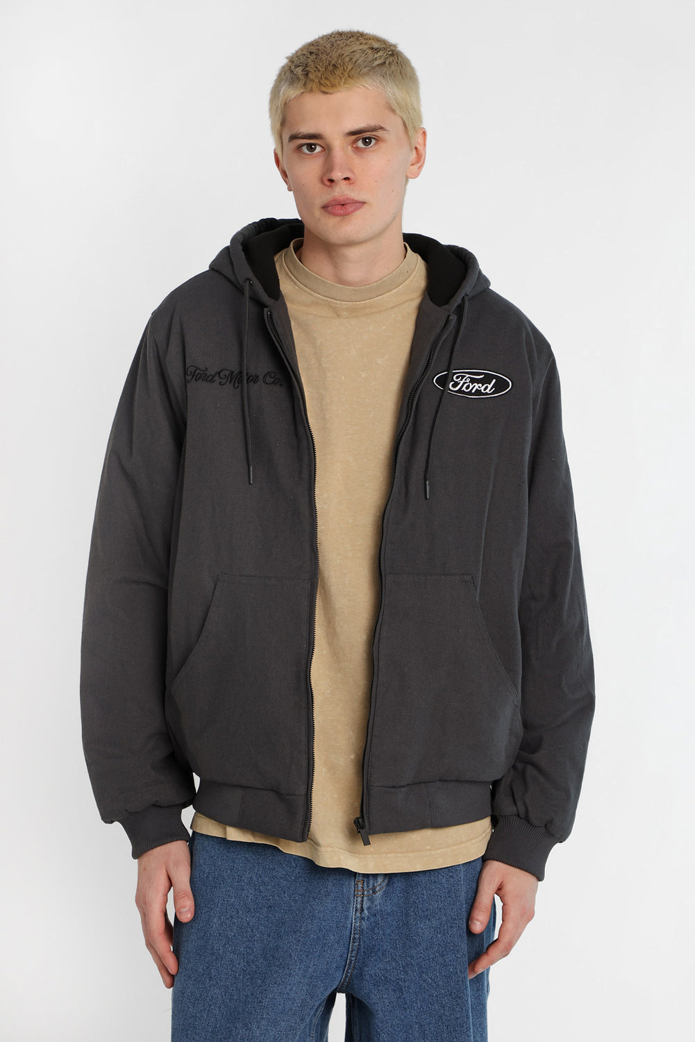 Ford Motor Co. Cotton-Canvas Hooded Workwear Jacket Ford Motor Co. Cotton-Canvas Hooded Workwear Jacket