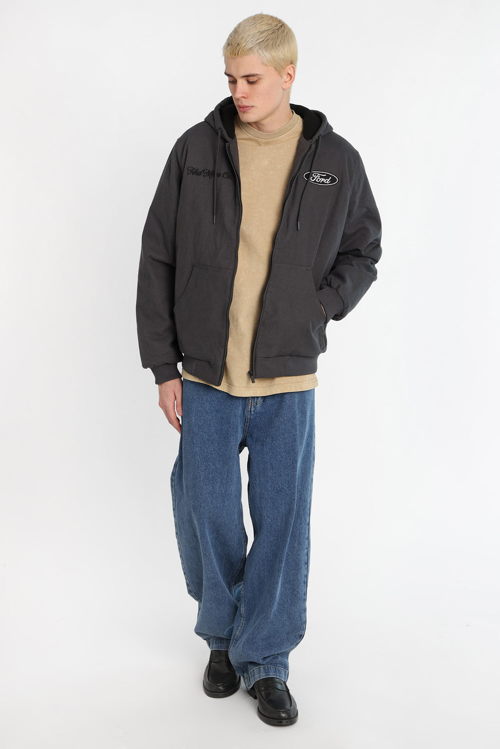 Veste de travail à capuchon en coton-canvas Ford Veste de travail à capuchon en coton-canvas Ford