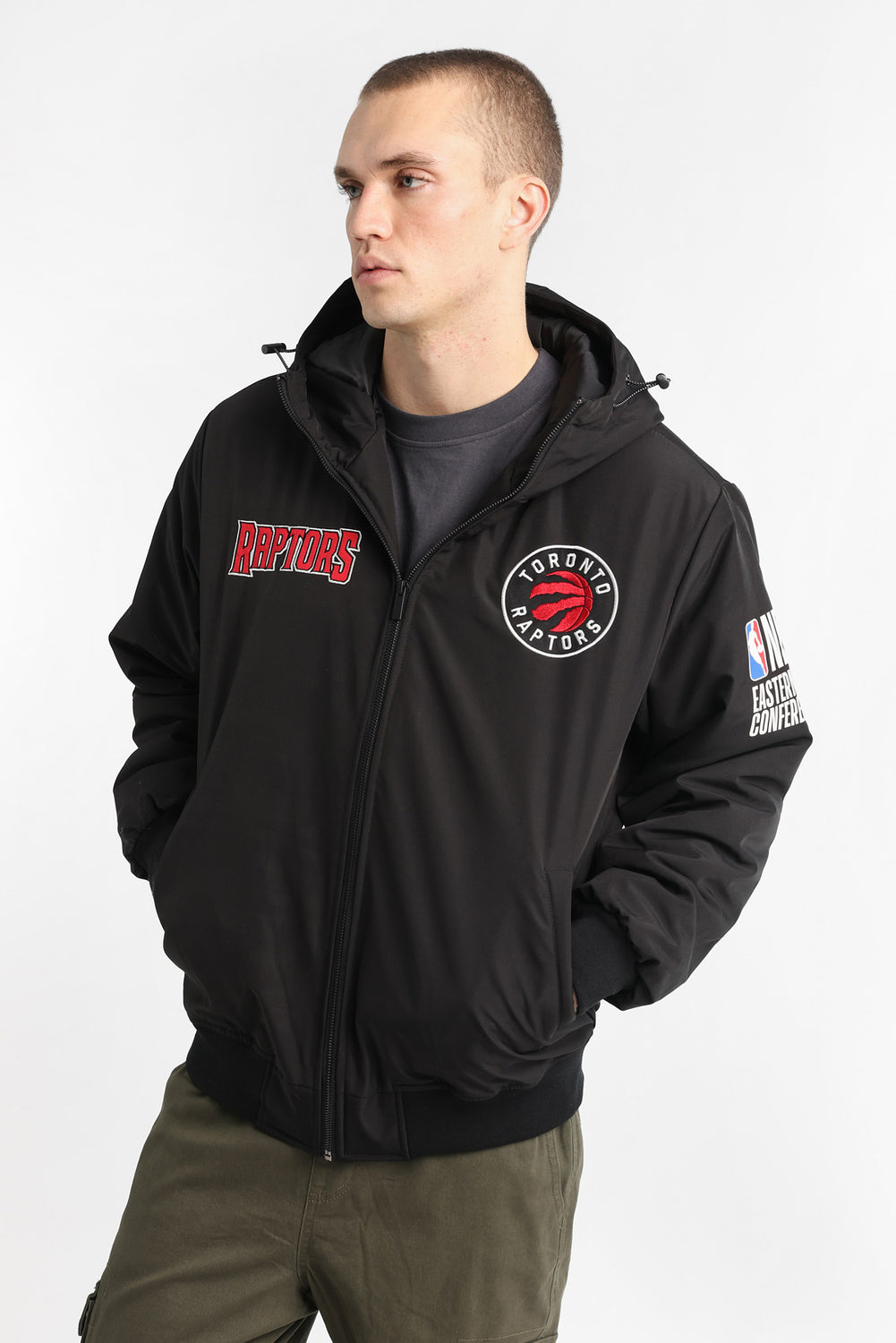 Veste bomber à capuche Toronto Raptors Veste bomber à capuche Toronto Raptors