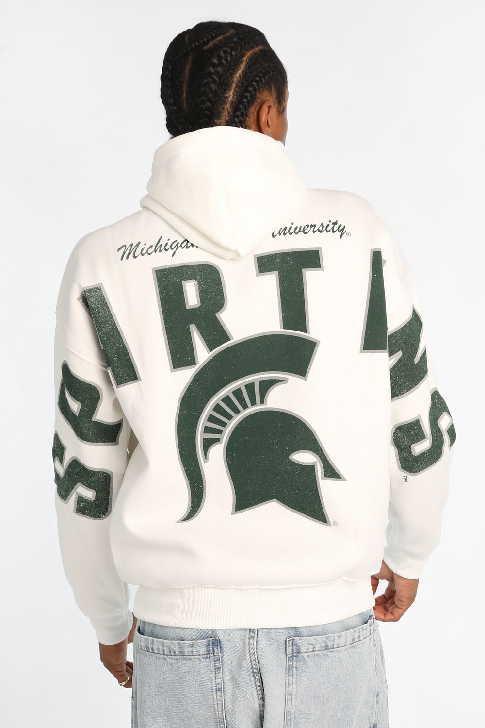 Haut à capuchon imprimé au dos Michigan State University Spartans Haut à capuchon imprimé au dos Michigan State University Spartans - West49