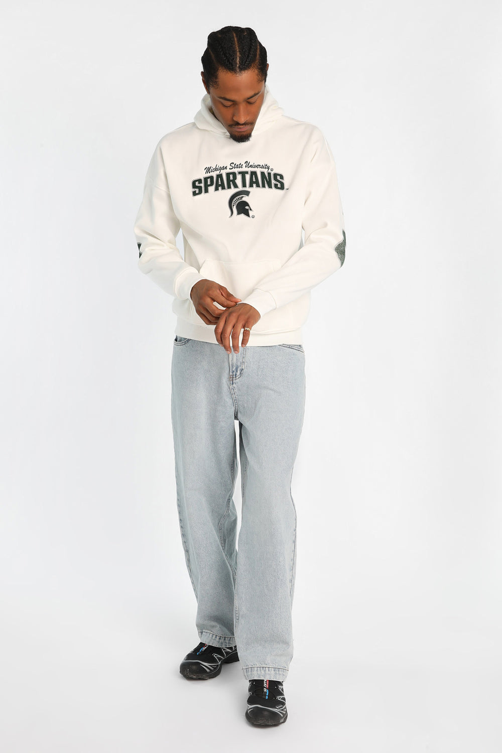Haut à capuchon imprimé au dos Michigan State University Spartans Haut à capuchon imprimé au dos Michigan State University Spartans - West49