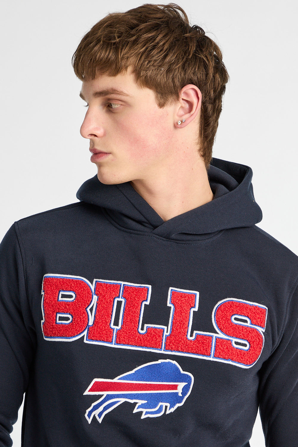 Haut à capuchon logo chenille Buffalo Bills Haut à capuchon logo chenille Buffalo Bills