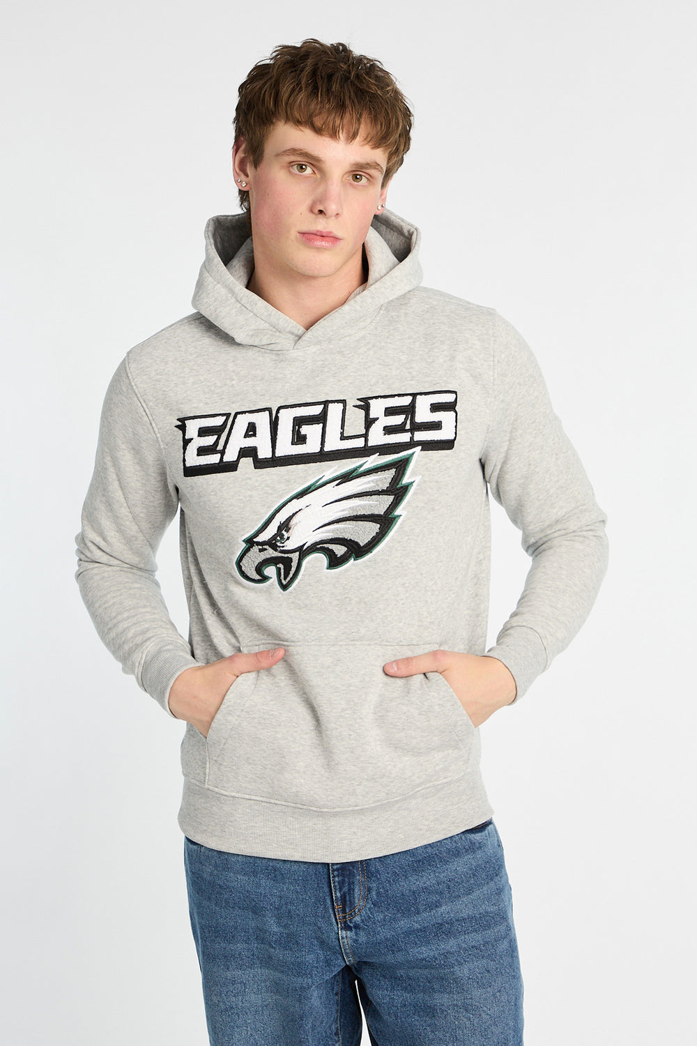 Haut à capuchon logo chenille Philadelphia Eagles Haut à capuchon logo chenille Philadelphia Eagles