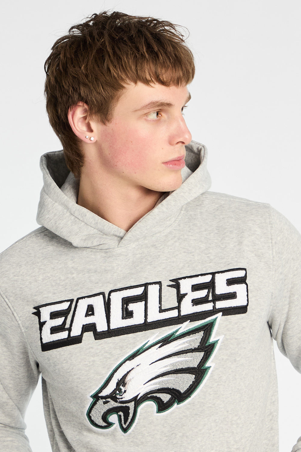 Haut à capuchon logo chenille Philadelphia Eagles Haut à capuchon logo chenille Philadelphia Eagles