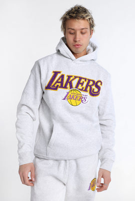 Haut à capuchon logo chenille Los Angeles Lakers