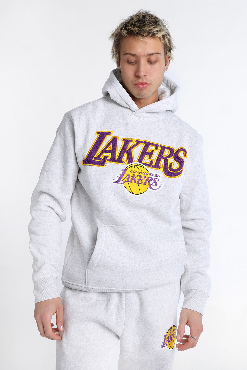 Los Angeles Lakers Chenille Logo Hoodie Los Angeles Lakers Chenille Logo Hoodie