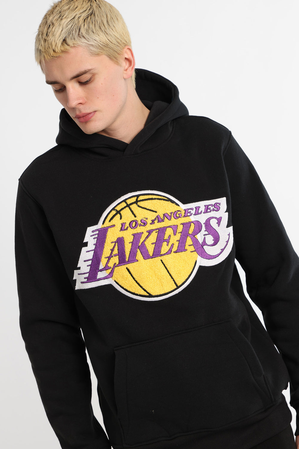 Haut à capuchon logo chenille Los Angeles Lakers Haut à capuchon logo chenille Los Angeles Lakers