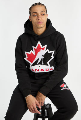 Mens Team Canada Hockey Chenille Logo Hoodie