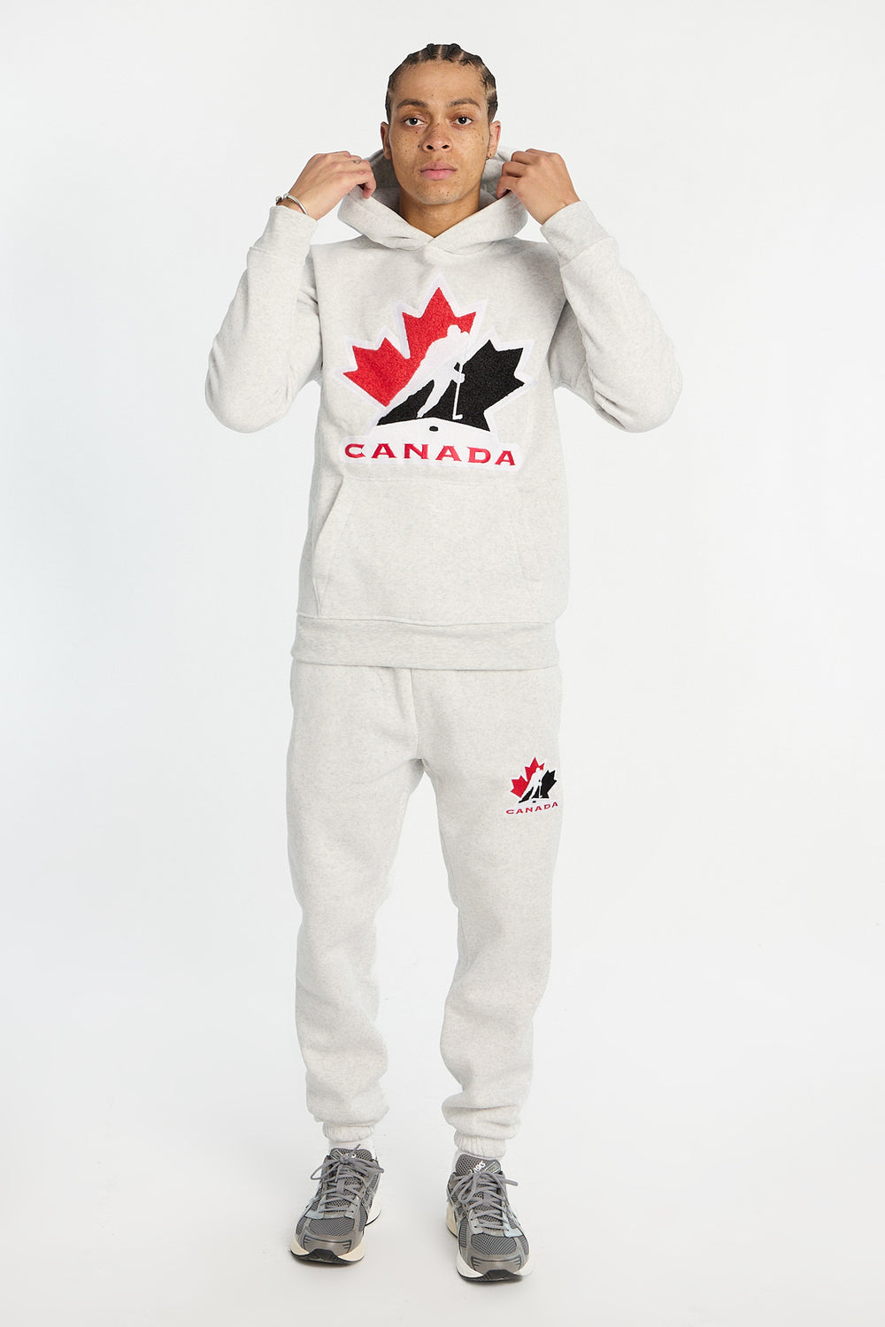 Mens Team Canada Hockey Chenille Logo Hoodie Mens Team Canada Hockey Chenille Logo Hoodie