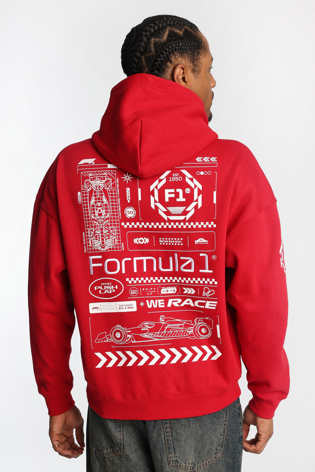 Haut à capuchon logo chenille Formula 1 Haut à capuchon logo chenille Formula 1