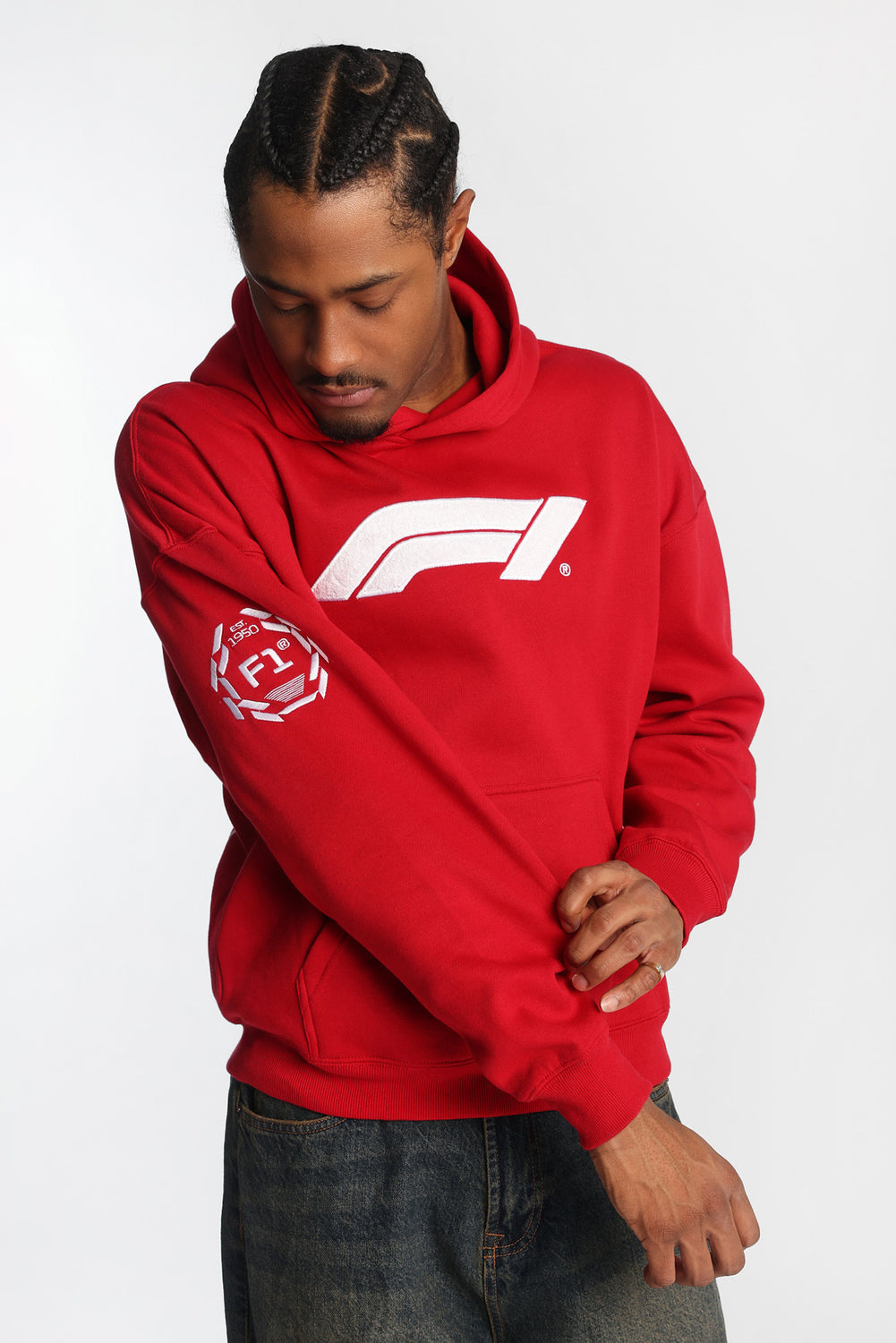 Haut à capuchon logo chenille Formula 1 Haut à capuchon logo chenille Formula 1