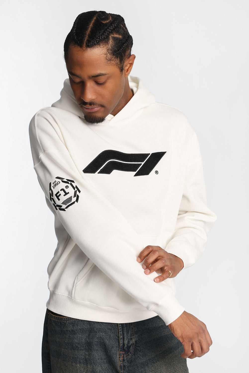 Haut à capuchon logo chenille Formula 1 Haut à capuchon logo chenille Formula 1