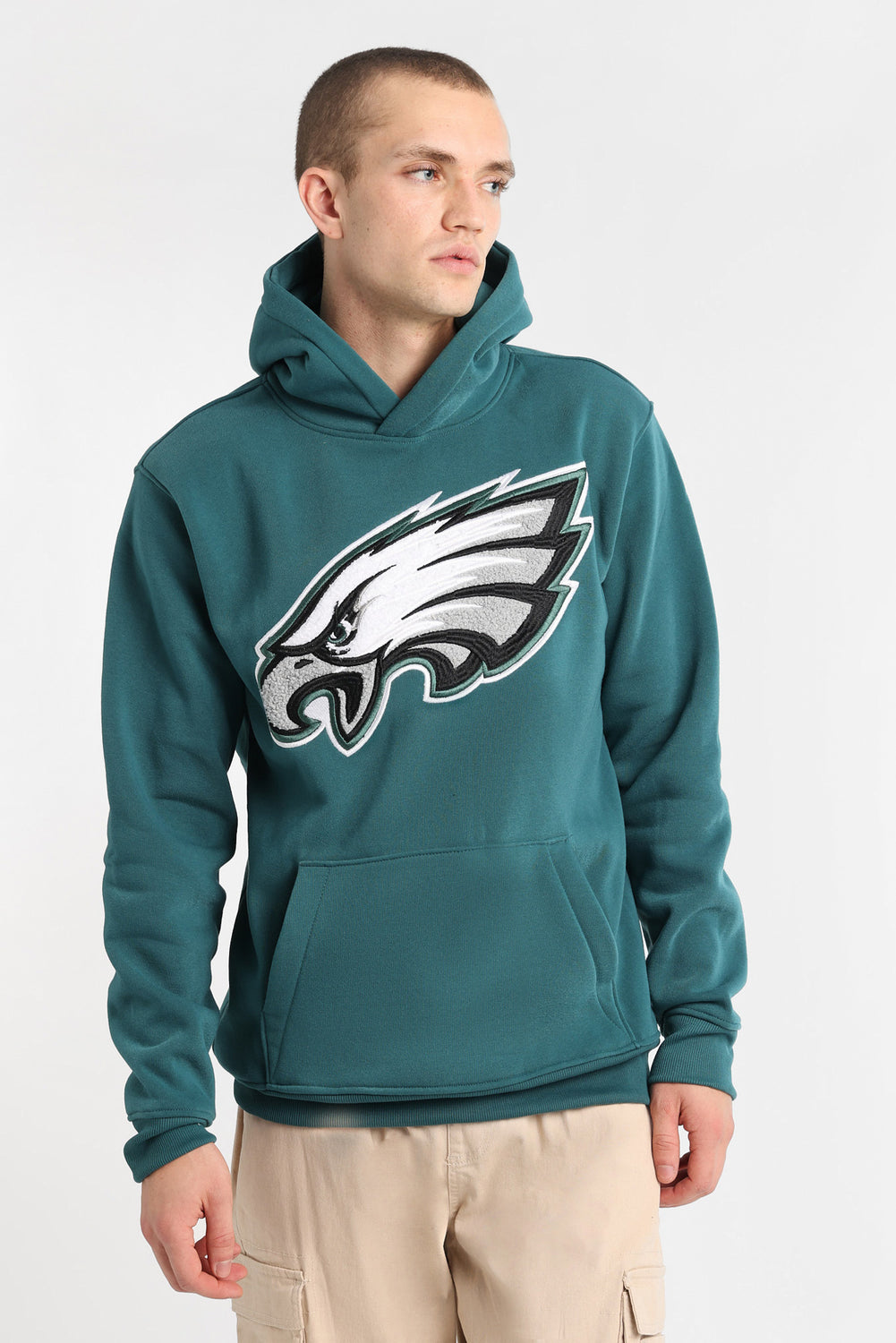 Haut à capuchon logo chenille Philadelphia Eagles Haut à capuchon logo chenille Philadelphia Eagles