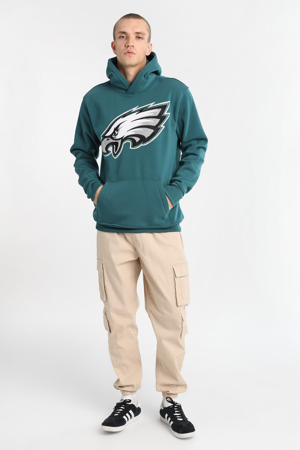Haut à capuchon logo chenille Philadelphia Eagles Haut à capuchon logo chenille Philadelphia Eagles