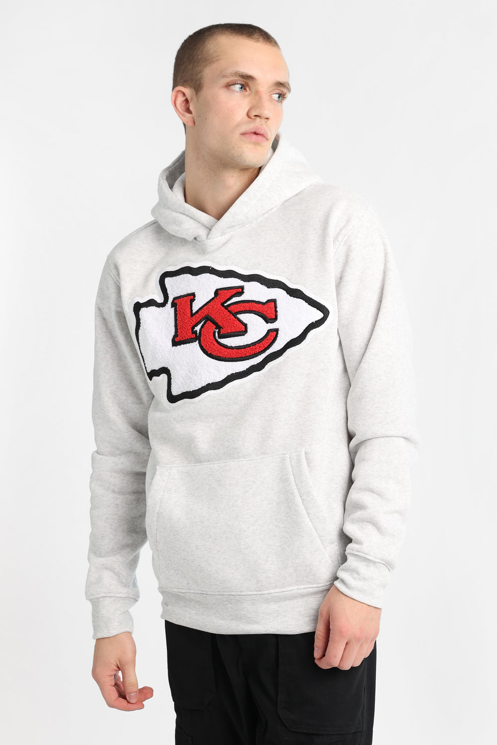 Haut à capuchon logo chenille Kansas City Chiefs Haut à capuchon logo chenille Kansas City Chiefs