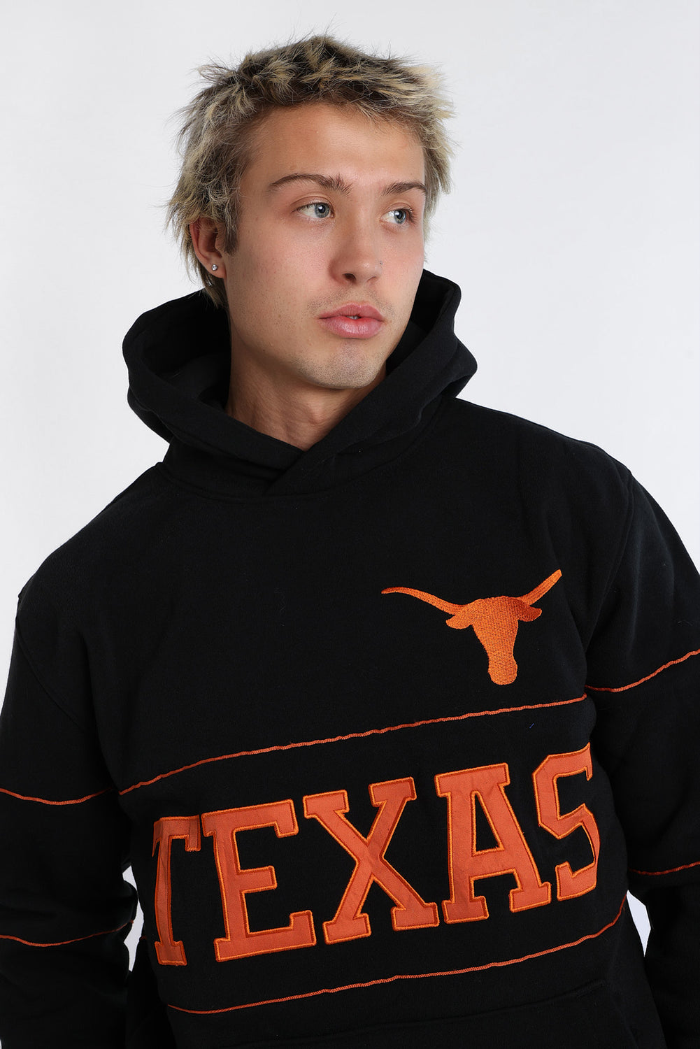 Texas Longhorns Embroidered Panel Hoodie Texas Longhorns Embroidered Panel Hoodie