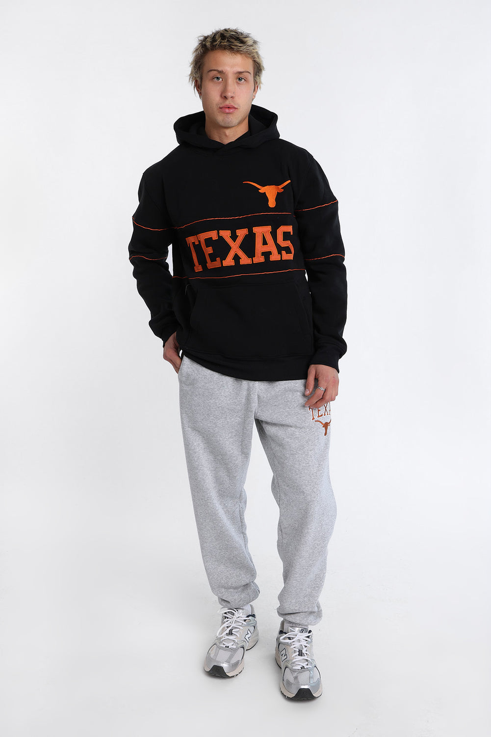 Texas Longhorns Embroidered Panel Hoodie Texas Longhorns Embroidered Panel Hoodie