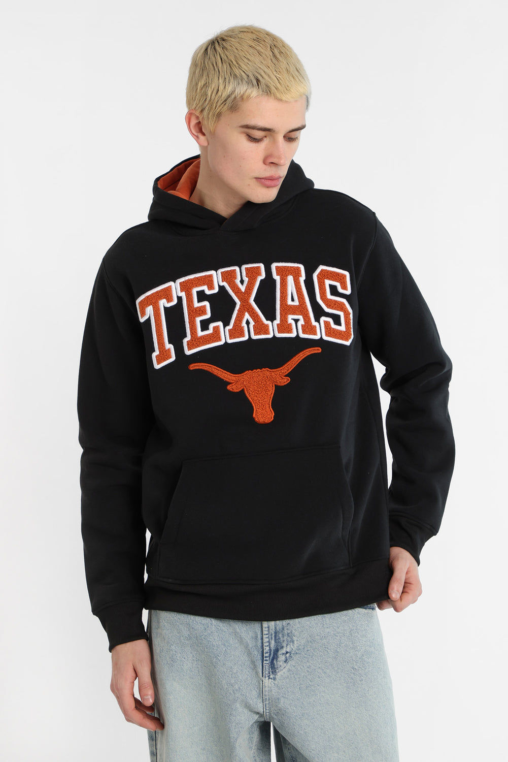 Haut à capuchon logo chenille Texas Longhorns Haut à capuchon logo chenille Texas Longhorns