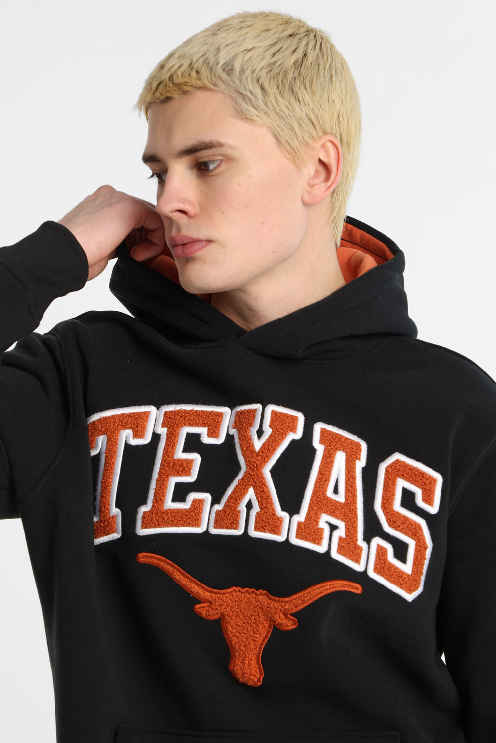 Haut à capuchon logo chenille Texas Longhorns Haut à capuchon logo chenille Texas Longhorns