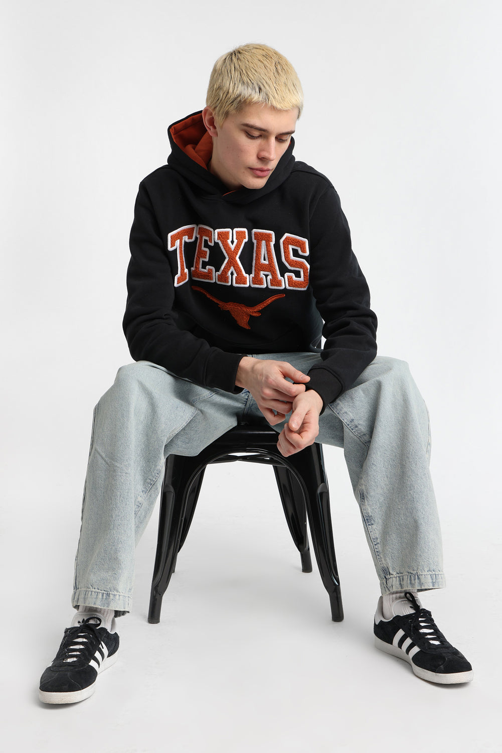 Haut à capuchon logo chenille Texas Longhorns Haut à capuchon logo chenille Texas Longhorns