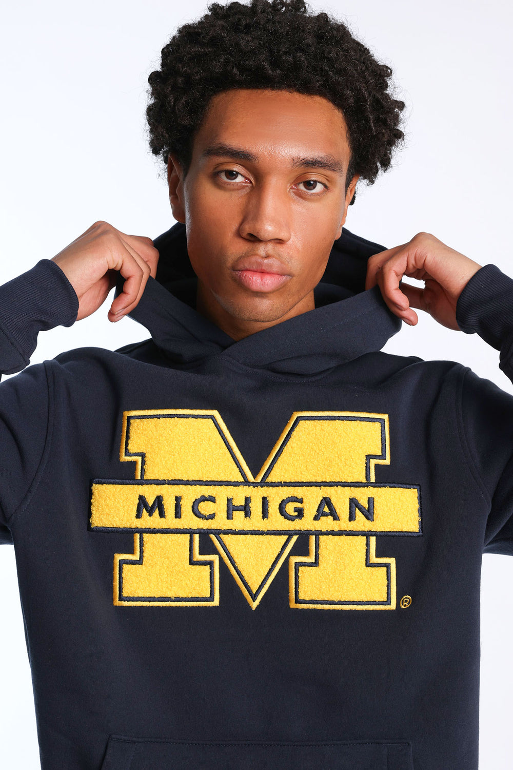 Haut à capuche logo chenille Michigan Wolverines Haut à capuche logo chenille Michigan Wolverines