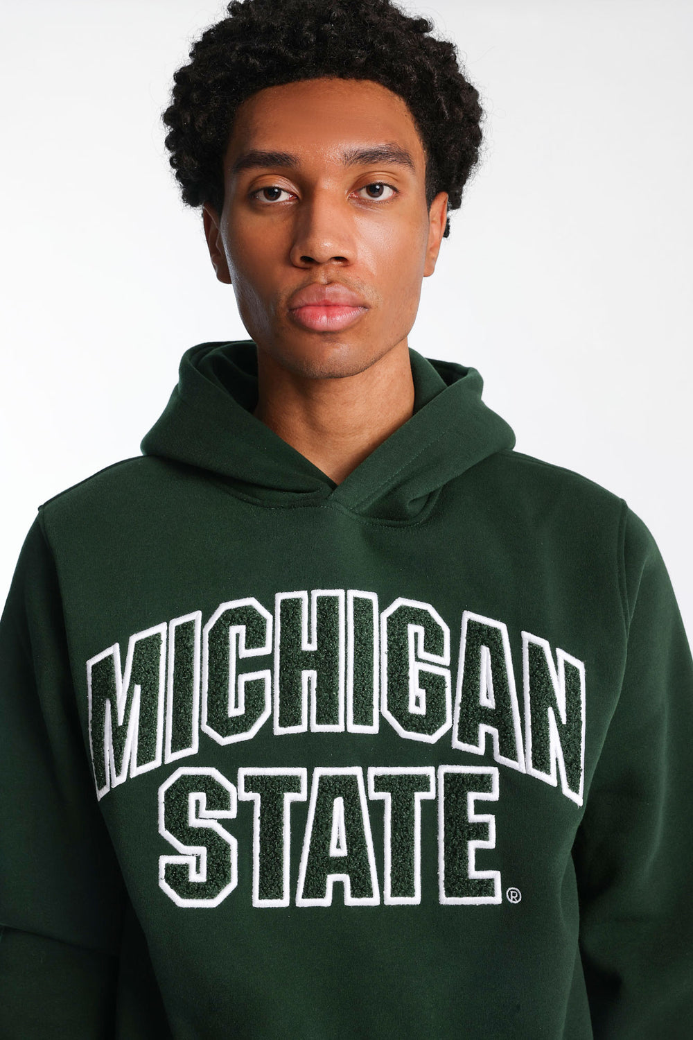 Haut à capuchon logo chenille Michigan State University Haut à capuchon logo chenille Michigan State University