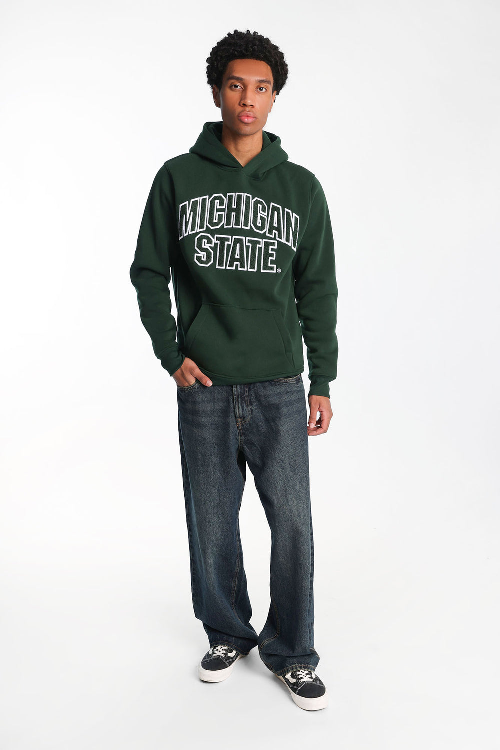 Haut à capuchon logo chenille Michigan State University Haut à capuchon logo chenille Michigan State University