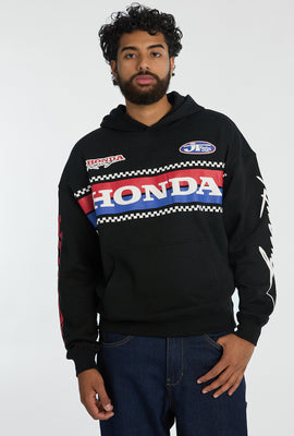 Haut à capuchon imprimé Honda