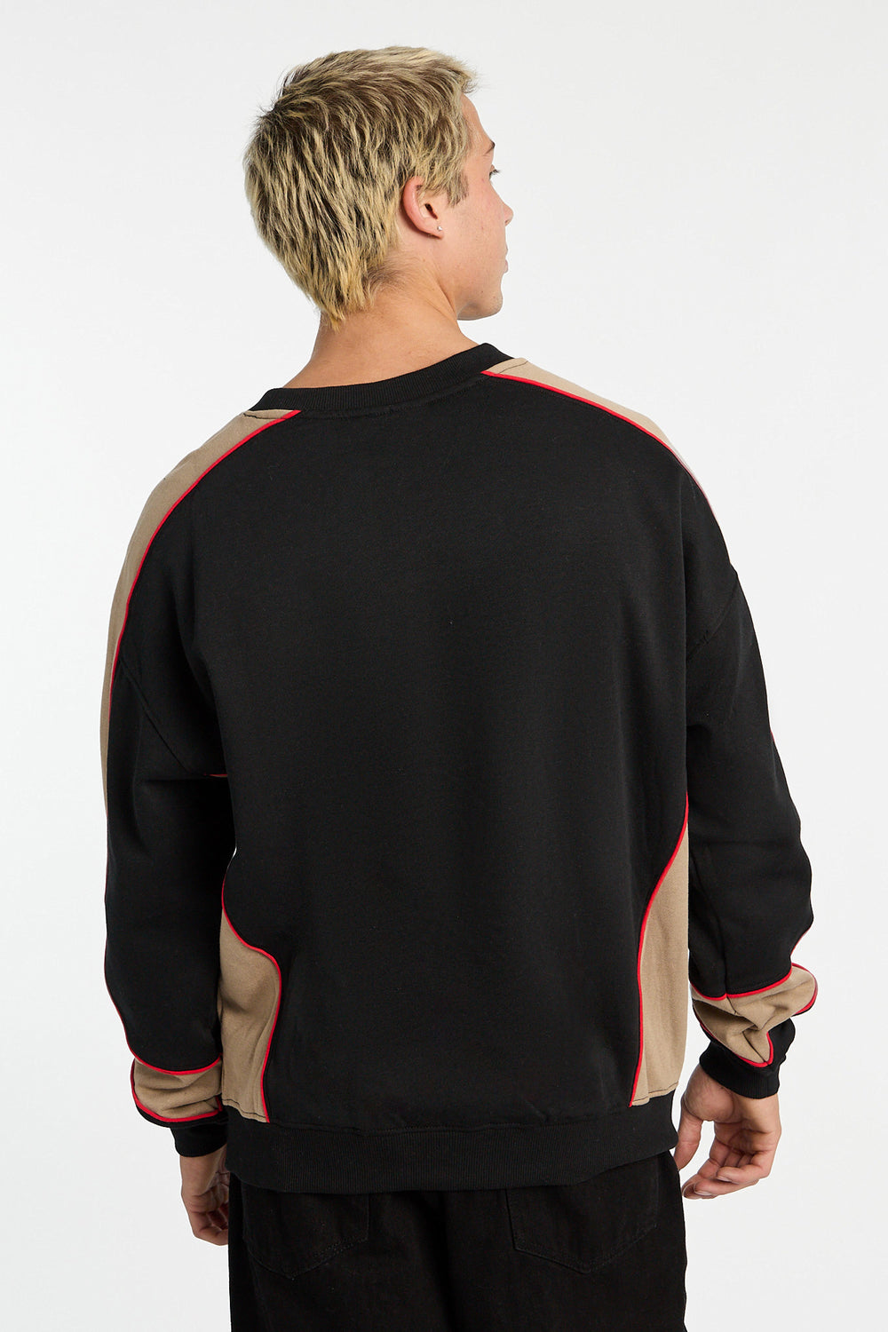 Sweatshirt surdimensionné bicolore Honda Racing homme Sweatshirt surdimensionné bicolore Honda Racing homme