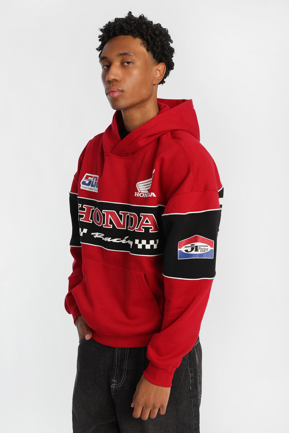 Haut à capuchon bicolore Honda Racing Haut à capuchon bicolore Honda Racing