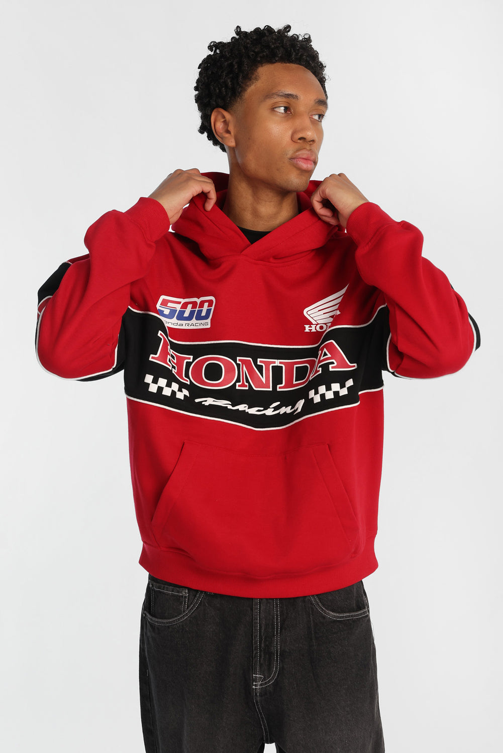 Haut à capuchon bicolore Honda Racing Haut à capuchon bicolore Honda Racing