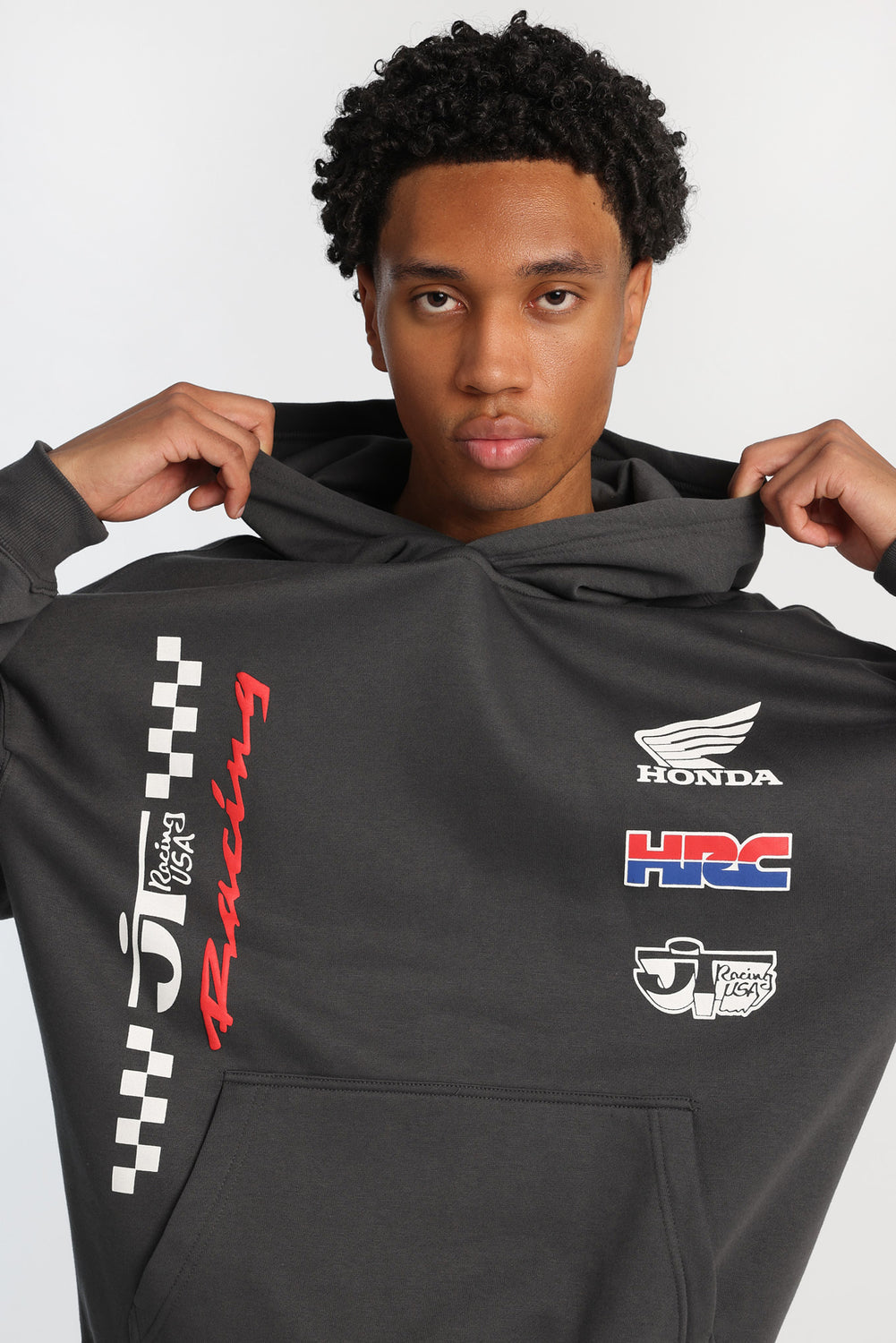Haut à capuchon imprimé Honda Racing Haut à capuchon imprimé Honda Racing