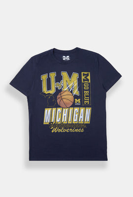 T-shirt imprimé Michigan Wolverines Basketball homme