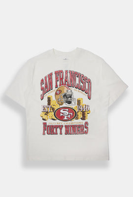 T-shirt surdimensionné imprimé San Franciso Forty Niners homme