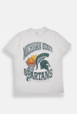 T-shirt surdimensionné imprimé Michigan State Spartans Net homme