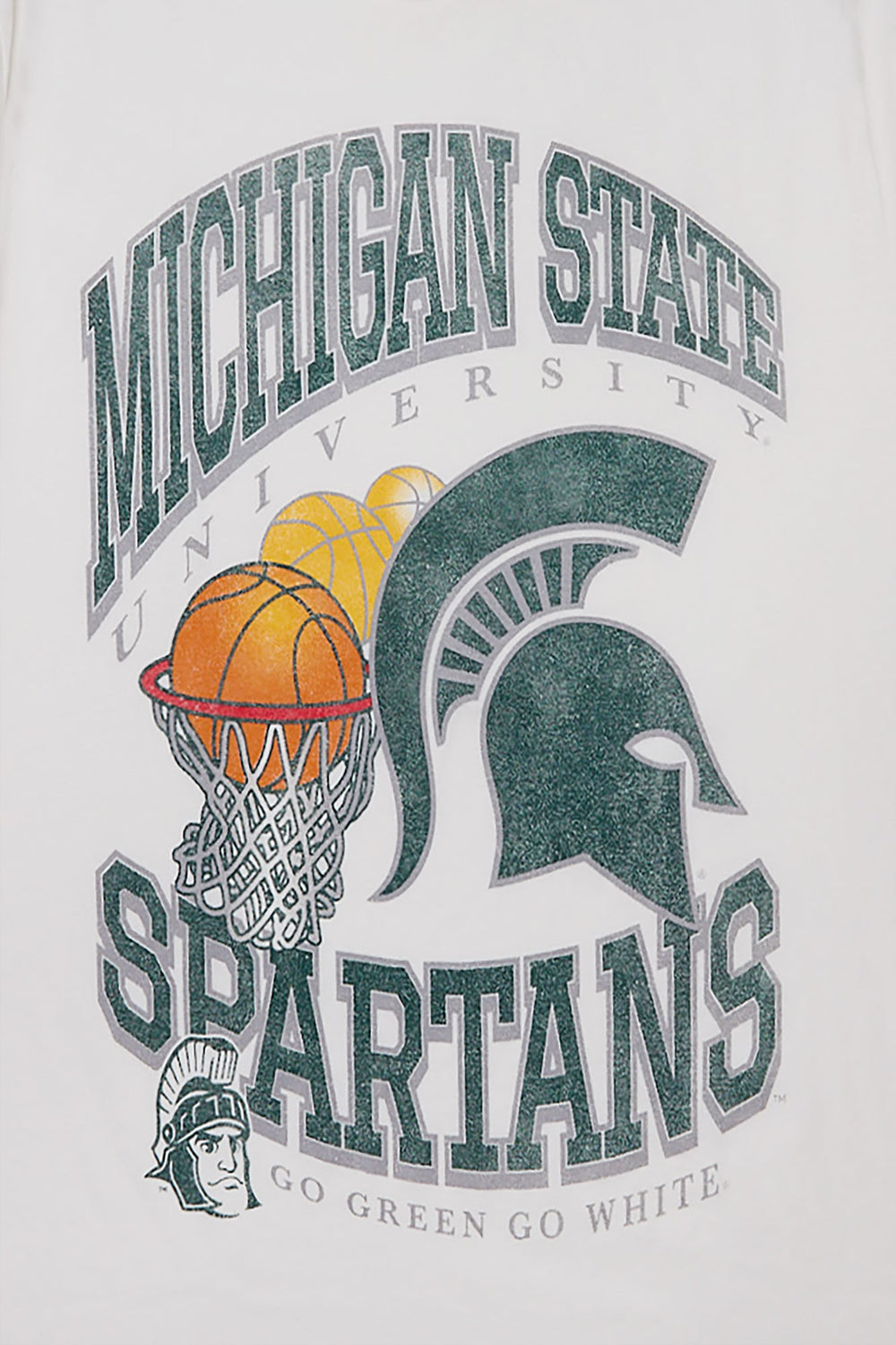 T-shirt surdimensionné imprimé Michigan State Spartans Net homme T-shirt surdimensionné imprimé Michigan State Spartans Net homme